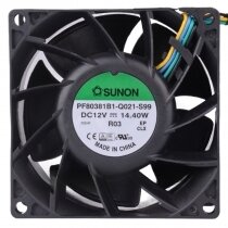 Sunon PF80381B1-Q021-S99 DC 12V 14.40W 2 Wires / 3 Wires / 4 Wires Axial Cooling Fan