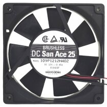 Sanyo Denki 109P1212H402 DC 12V 0.45A Brushless Axial Cooling Fan