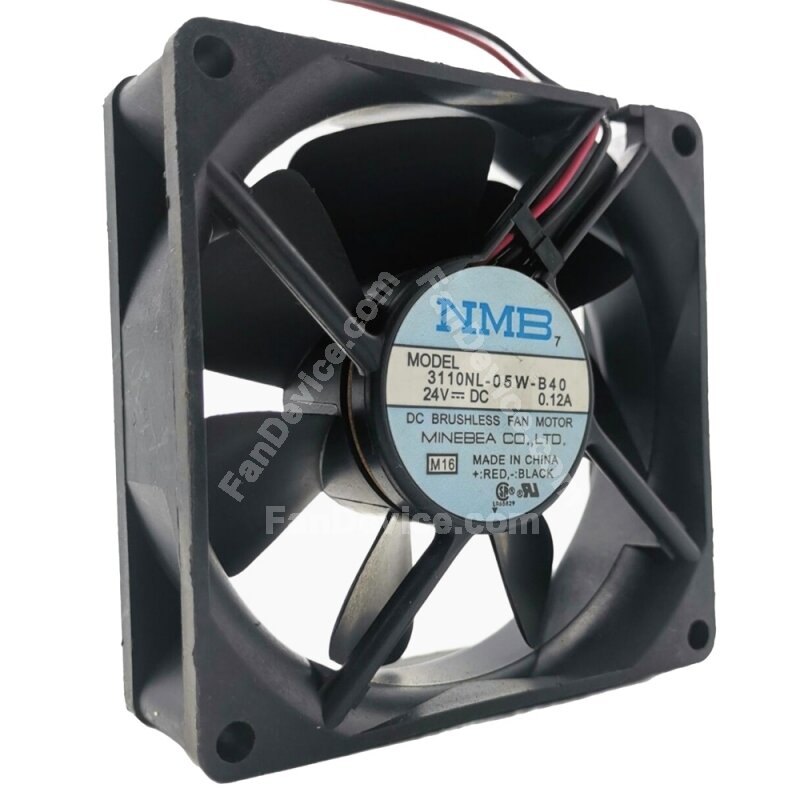 NMB 3110NL-05W-B60 DC24V 0.22A Cooling Fan – 80x80x25mm – 2-Pin – Open Box