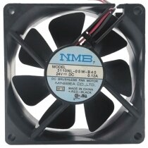 NMB 3110NL-05W-B40 DC 24V 0.12A 2 Wires Brushless Axial Cooling Fan