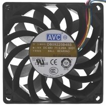 AVC DB09225B48S DC 48V 0.29A 4 Wires Ball Bearing Axial Cooling Fan