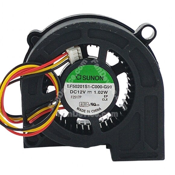 Sunon EF50201S1-C000-G99 DC 12V 1.02W 3 Wires Blower Cooling Fan