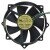 EVERFLOW F129025DU DC 12V 0.38AMP 4 Wires PWM Axial Cooling Fan