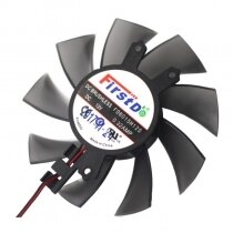 Firstd FD8015H12S DC 12V 0.32AMP 2 Wires Brushless Axial Cooling Fan