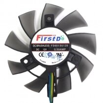 Firstd FD8015U12D DC 12V 0.50AMP 4 Wires Brushless Axial Cooling Fan