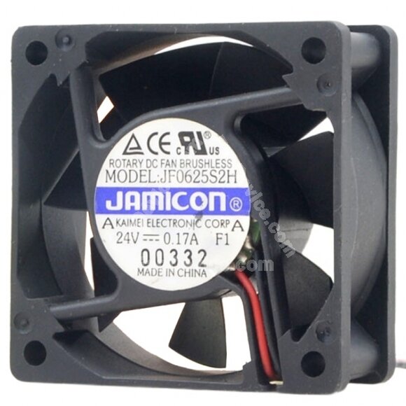 JAMICON JF0625S2H DC 24V 0.17A 2 / 3 Wires Brushless Axial Cooling Fan