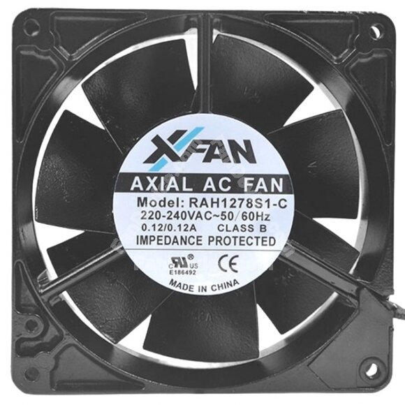 XFAN RAH1278S1-C AC 220-240V 0.12/0.12A Impedance Protected Cooling Fan