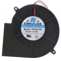 XINRUILIAN RDH9733B 24V 0.55A 2 Wires DC Brushless Blower Cooling Fan