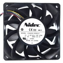 Nidec V34809-35DELF DC 12V 3.3A 4 Wires 197CFM Axial Cooling Fan