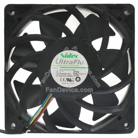 Nidec UltraFlo W12T12BS1M7-20Z041 DC 12V 1.8A 4 Wires Axial Cooling Fan