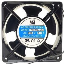 YM YM1212AMB1 AC 220V 0.12A 2 Wires Brushless Axial Cooling Fan