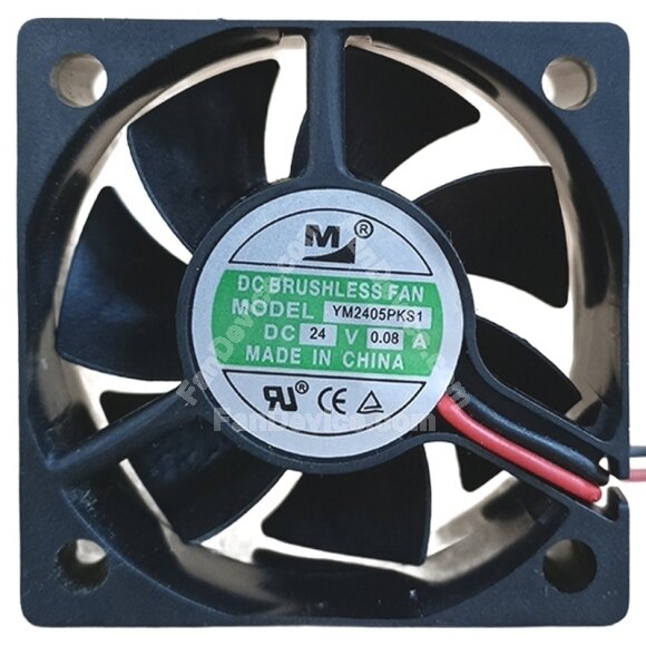 YM YM2405PKS1 24V 0.08A 2 Wires DC Brushless Axial Cooling Fan