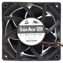 Sanyo Denki 9GV1212P1J05 DC 12V 3.0A 4 Wires PWM Axial Cooling Fan
