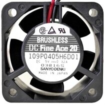 Sanyo Denki 109P0405H6D01 DC 5V 0.32A 3 Wires Axial Cooling Fan