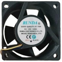 RUNDA RD6025B24L-FPS DC 24V 0.08A 3 Wires Axial Cooling Fan