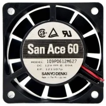 Sanyo 109P0612M627 12V 0.09A 2 Wires Cooling Fan