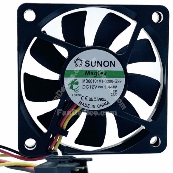 Sunon Maglev MB60101V1-0000-G99 DC 12V 1.44W 2 / 3 Wires Axial Fan