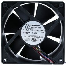 Foxconn PIA120K12H 12V 2.30A DC Brushless PWM 178CFM Axial Cooling Fan