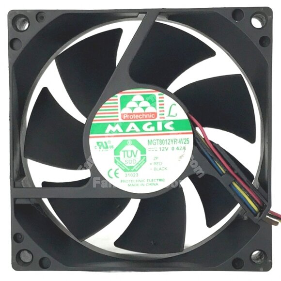 Magic MGT8012YR-W25 12V 0.42A PWM Axial Cooling Fan