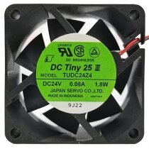 Servo TUDC24Z4 24V 0.08A 1.8W 2 Wires 6025 DC Brushless Axial Fan