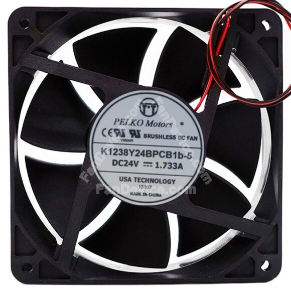 PELKO Motors K1238Y24BPCB1b-5 24V 1.733A 12038 DC Brushless Axial Fan
