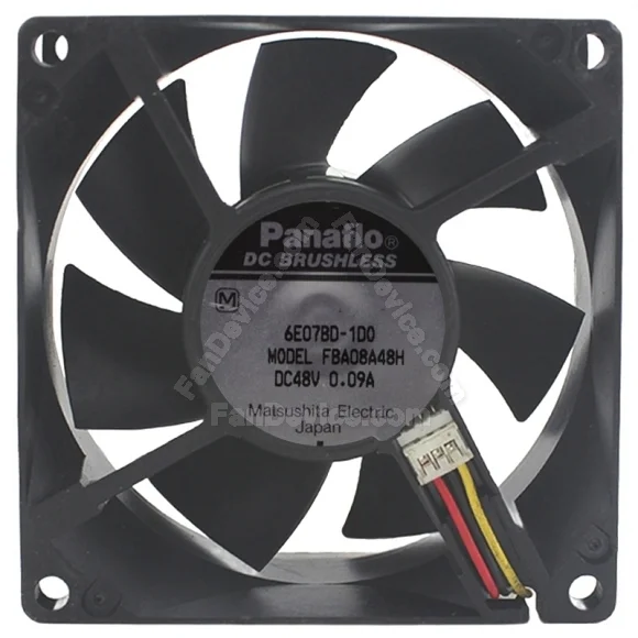 Panaflo FBA08A48H 48V 0.09A DC Brushless 3 Wires Axial Cooling Fan