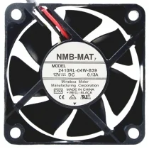 NMB-MAT 2410RL-04W-B39 DC 12V 0.13A 3 Wires Axial Cooling Fan