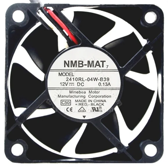 NMB-MAT 2410RL-04W-B39 DC 12V 0.13A 3 Wires Axial Cooling Fan