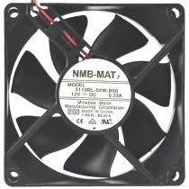 NMB-MAT 3110RL-04W-B50 DC 12V 0.33A 2 Wires Axial Cooling Fan
