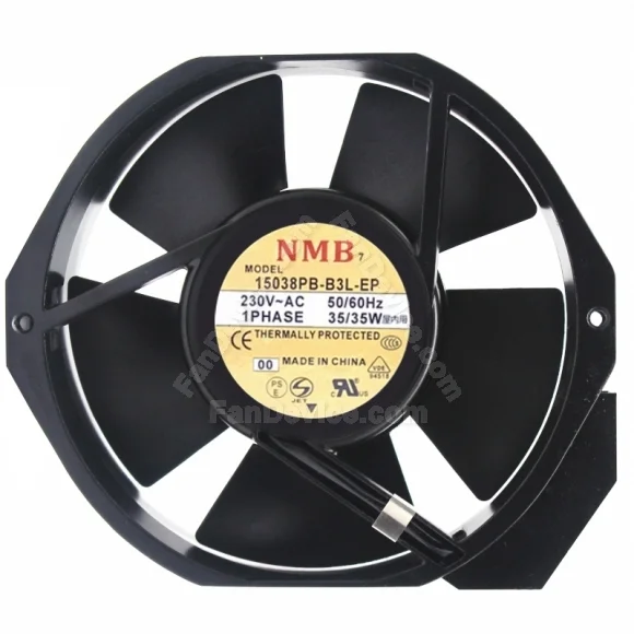 NMB 15038PB-B3L-EP 230V 35/35W 1 PHASE Thermally Protected Cooling Fan
