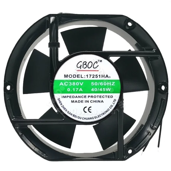 GBOC 17251HA3 380V 0.17A 40/45W Impedance Protected Cooling Fan