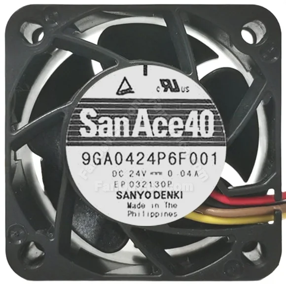 Sanyo 9GA0424P6F001 DC 24V 0.04A 4 Wires PWM Axial Cooling Fan