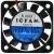 ICFAN 0406-12V DC 12V 0.09A 2 Wires Axial Cooling Fan