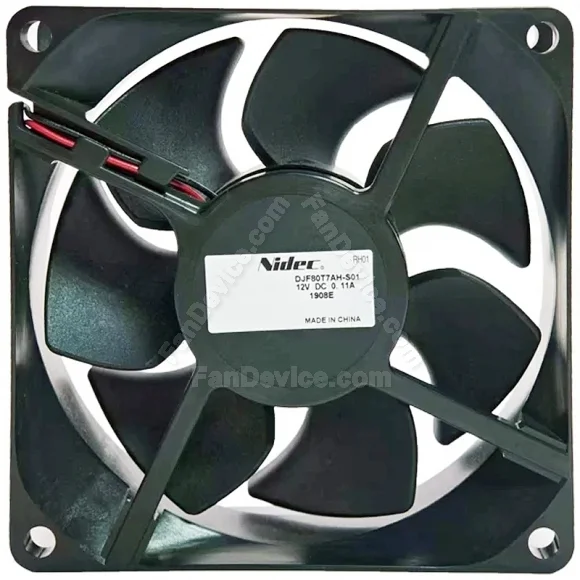 Nidec DJF80T7AH-S01 DC 12V 0.11A 2 Wires Axial Cooling Fan