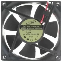 ADDA AD08012LB257004 12V 0.09A 2 Wires Axial DC Brushless Cooling Fan