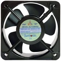 SAN JUN SJ1338HA2 220V-240V 0.15A Impedance Protected Ball Bearing Cooling Fan