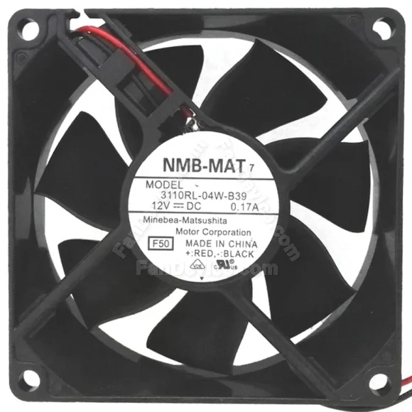 NMB-MAT 3110RL-04W-B39 12V 0.17A 2 / 3 Wires Axial Cooling Fan