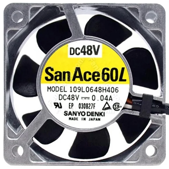 Sanyo 109L0648H406 48V 0.06A 3 Wires Axial Cooling Fan
