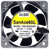 Sanyo 109L0624S401 DC 24V 0.08A 3 Wires Axial Cooling Fan