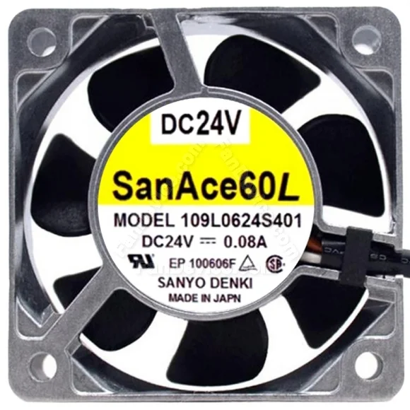 Sanyo 109L0624S401 DC 24V 0.08A 3 Wires Axial Cooling Fan