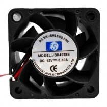 JSL JDH4028B DC 12V 0.30A 2 Wires Axial Cooling Fan