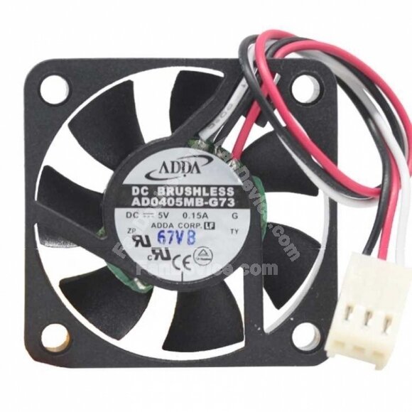 ADDA AD0405MB-G73 DC 5V 0.15A 3 Wires Axial Cooling Fan