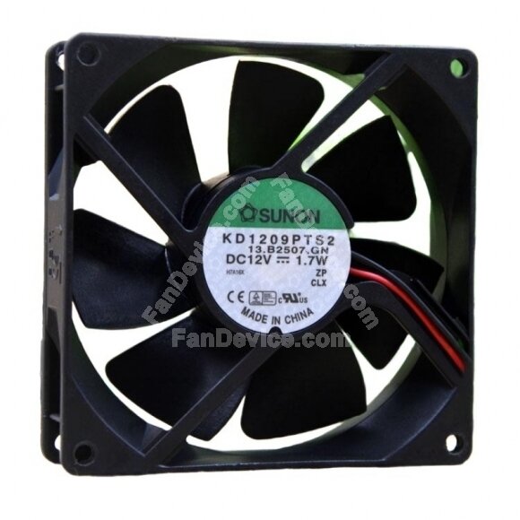Sunon KD1209PTS2 DC 12V 1.7W 2 Wires / 3 Wires Axial Cooling Fan