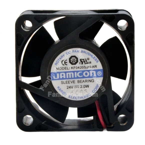 JAMICON KF0420S2H-AR DC 24V 2.0W 2 Wires / 3 Wires Axial Cooling Fan