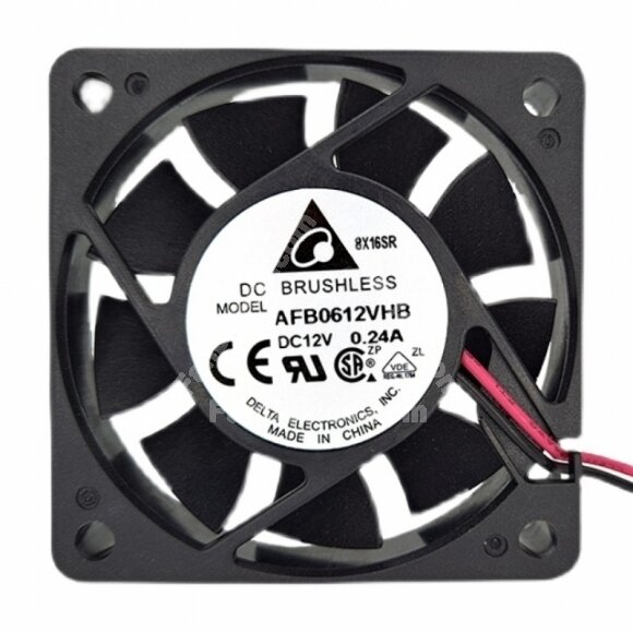 Delta AFB0612VHB DC 12V 0.24A 2 Wires / 3 Wires / 4 Wires Axial Cooling Fan