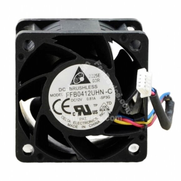 Delta FFB0412UHN-C DC 12V 0.81A 4 Wires Axial Cooling Fan