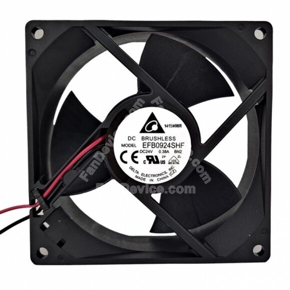 Delta EFB0924SHF DC 24V 0.38A 2 Wires / 3 Wires Axial Cooling Fan