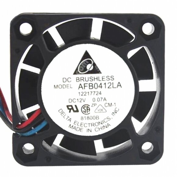 Delta AFB0412LA DC 12V 0.07A 2 Wires / 3 Wires Axial Cooling Fan