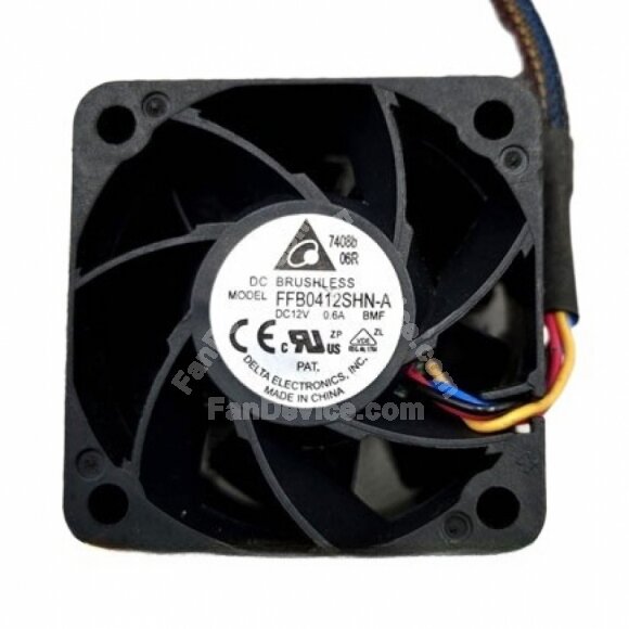 Delta FFB0412SHN-A DC 12V 0.6A 2 Wires / 3 Wires / 4 Wires Axial Cooling Fan