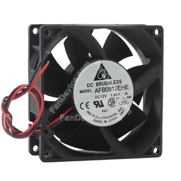 Delta AFB0912EHE DC 12V 1.68A 2 Wires / 3 Wires / 4 Wires Axial Cooling Fan